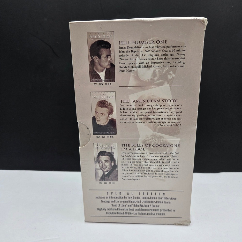 James Dean Collection Special Edition VHS Box Set 3-Tape Sealed New - Picture 3 of 4